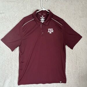 Fanatics Men’s A&M Polo Size XLarge. College Sports Casual Preppy
